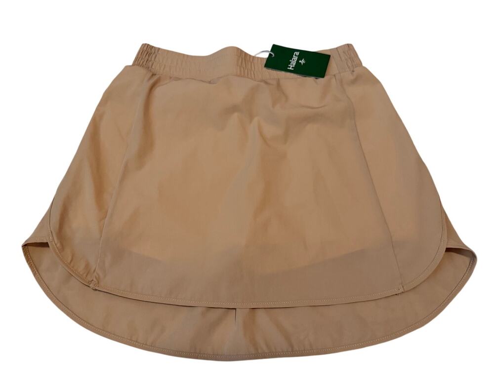 Halara NWT Beige High Waisted A Line Tennis Skort Activewear Skirt Medium
